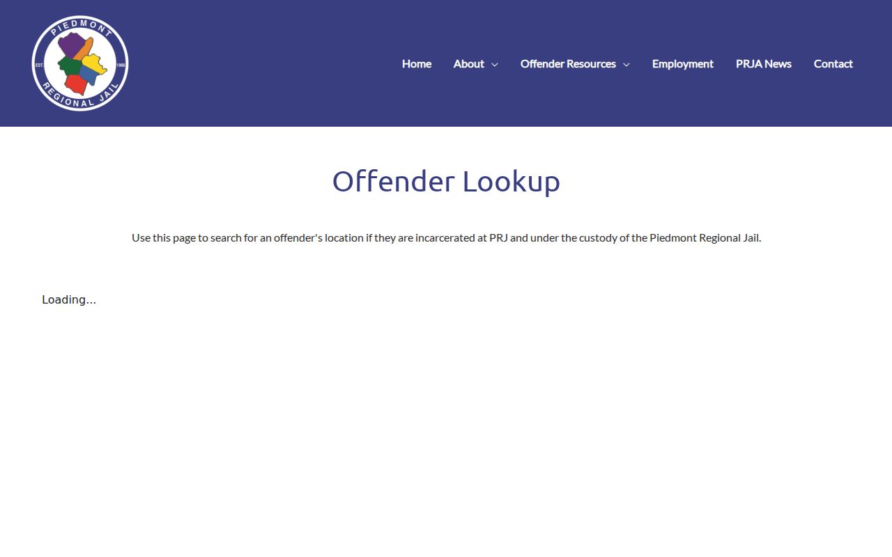 Buckingham County arrest lookup at Piedmont Regional Jail