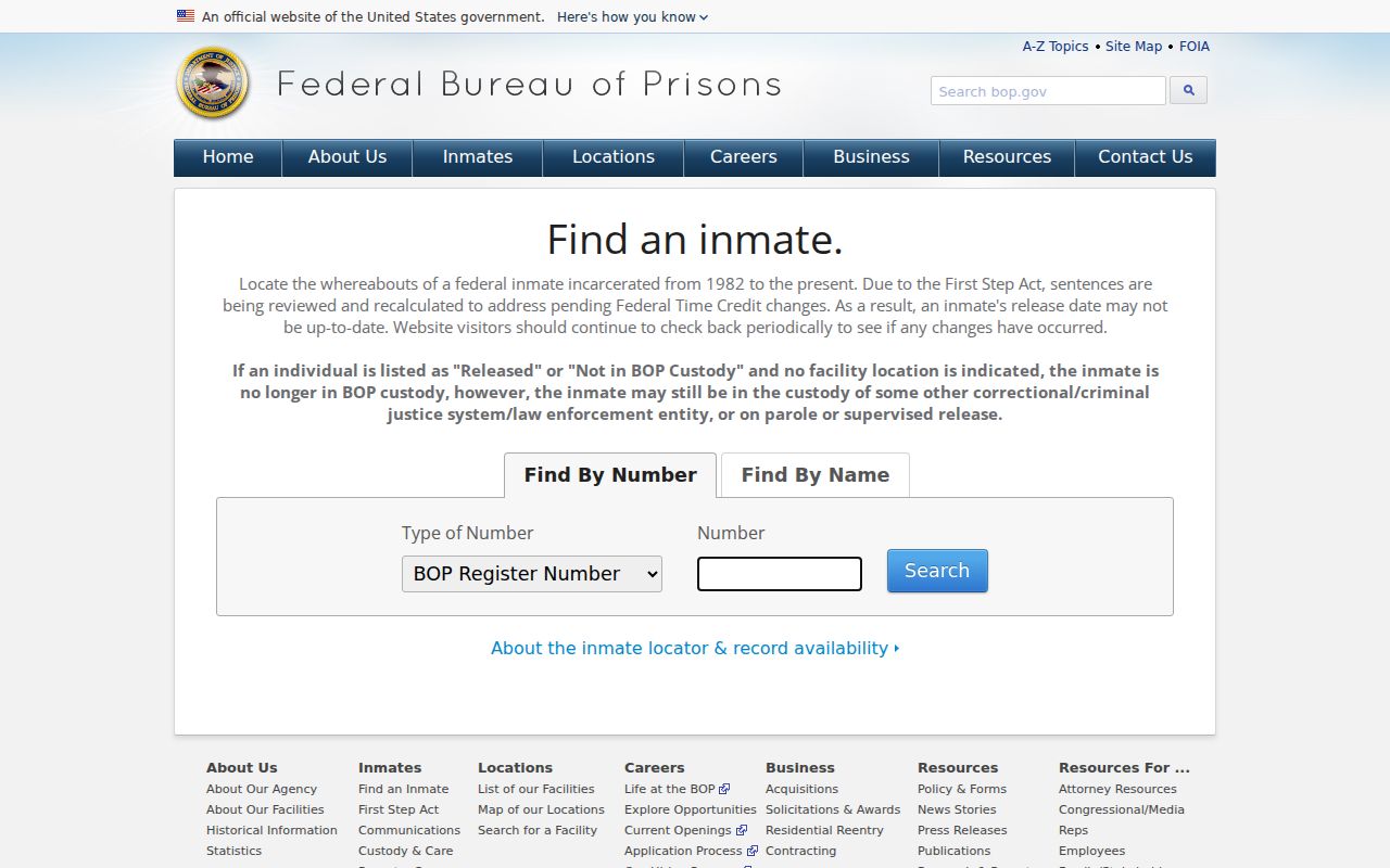 Buckingham County criminal history federal inmate locator