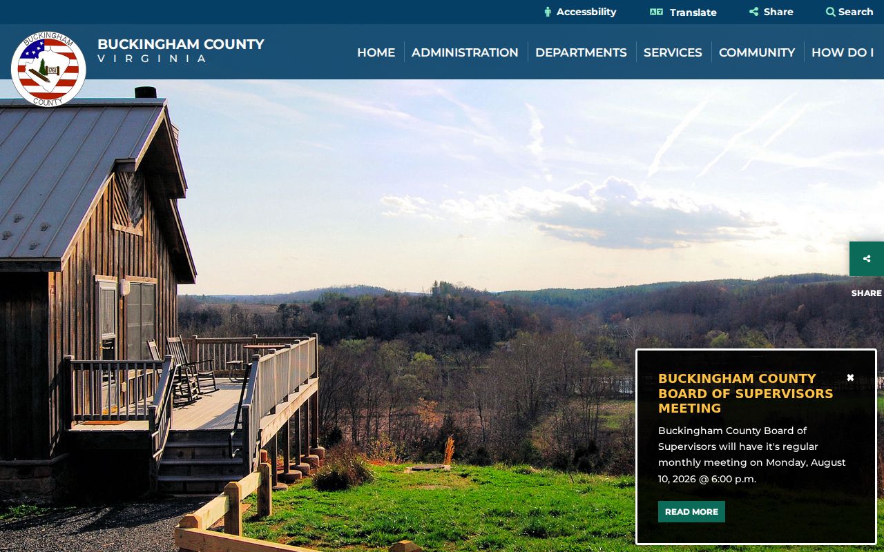 Buckingham County criminal history county government source
